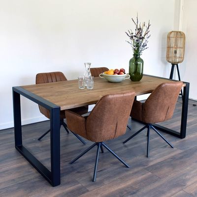 Eettafel eiken en staal | Marcello