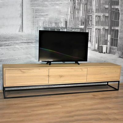 Eiken TV Meubel met kokerprofiel