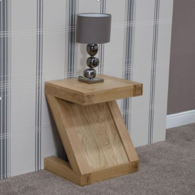 Zara Designer Oak Lamp Table