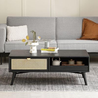 Charcoal Solid Oak Coffee Table