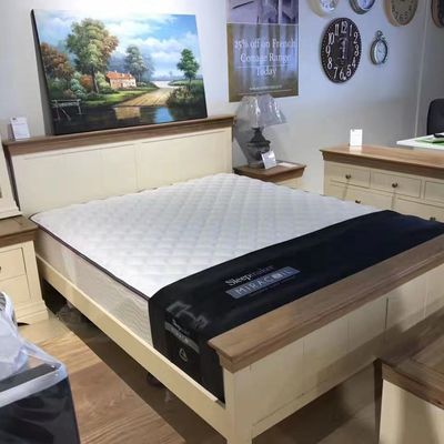 French Cottage Natural Oak and Painted King-Size Bed - Clearance
