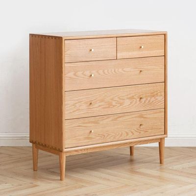 Oslo Natural Solid Oak 2 Over 3 Chest Drawers