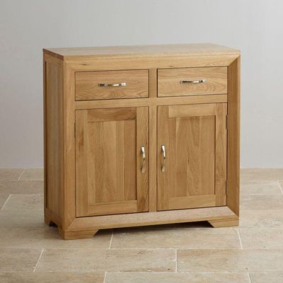 Chamfer Natural Solid Oak Small Sideboard