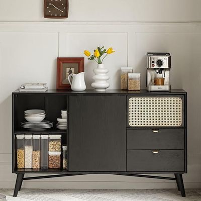 Charcoal Solid Oak Sideboard