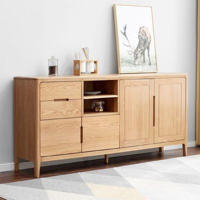 Seattle Natural Solid Oak Large Sideboard