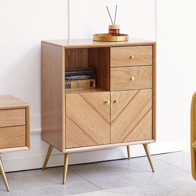 Parquet Solid Oak Small Sideboard