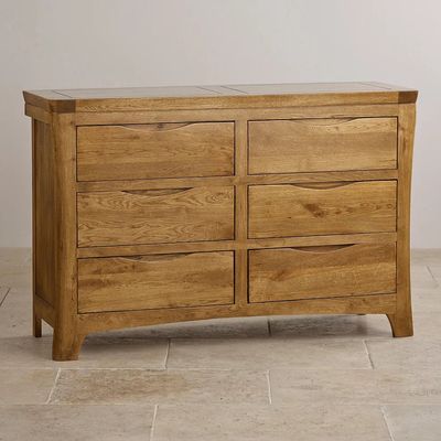 Renwick Rustic Wide 6 Drawer Chest