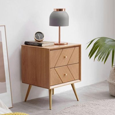 Parquet Solid Oak Bedside Table