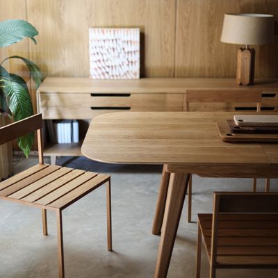 MIDCENTURY SOLID TIMBER DINING TABLE