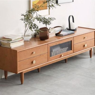 Prunus Solid Cherry Medium Entertainment Unit