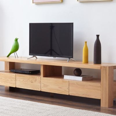 Cuba Solid Oak Entertainment Unit