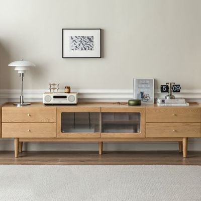 Beverley Natural Solid Oak TV Unit